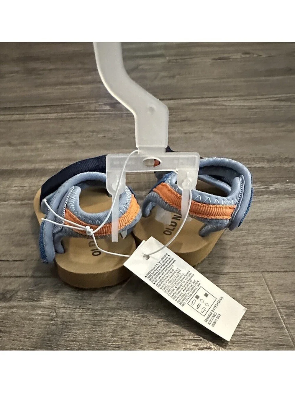 Old Navy Infant/Newborn Boy Double-Strap Sandals Navy  Size 3-6 Months NWT